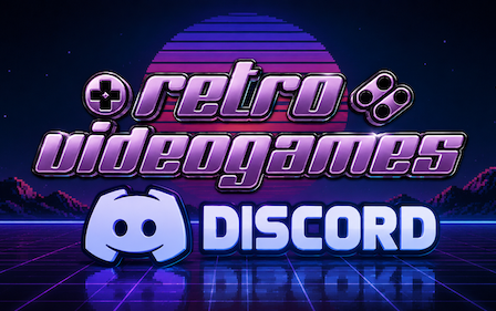 Retro-Synthwave mit Discord-Logo